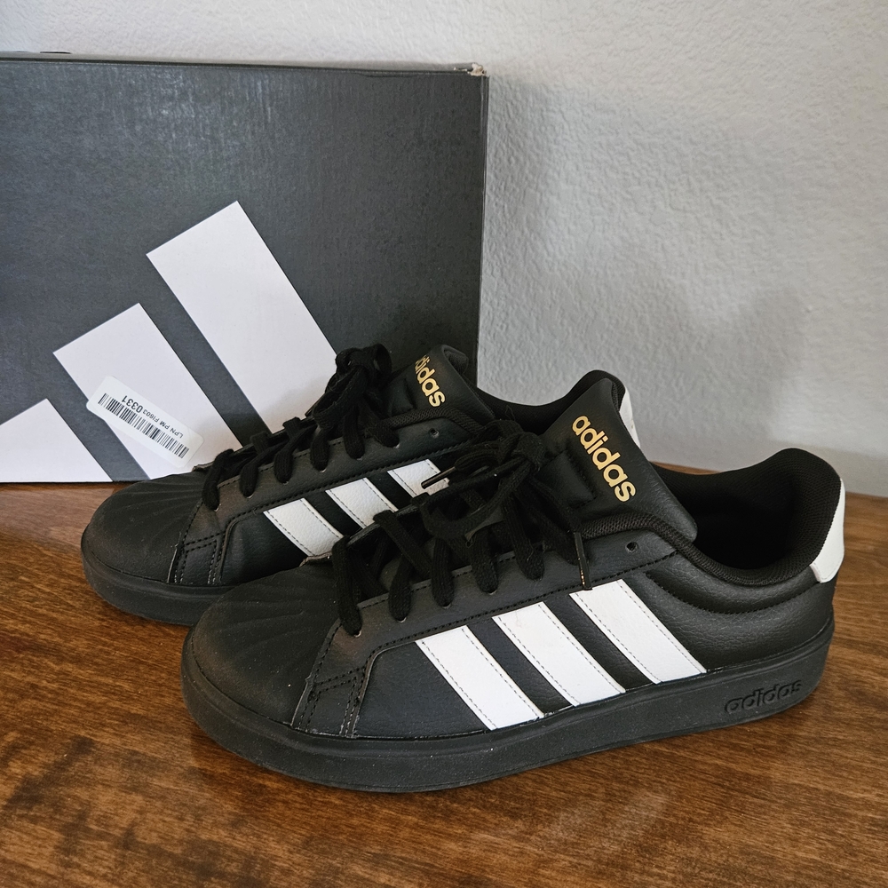 Adidas Black and White Classic Shoes